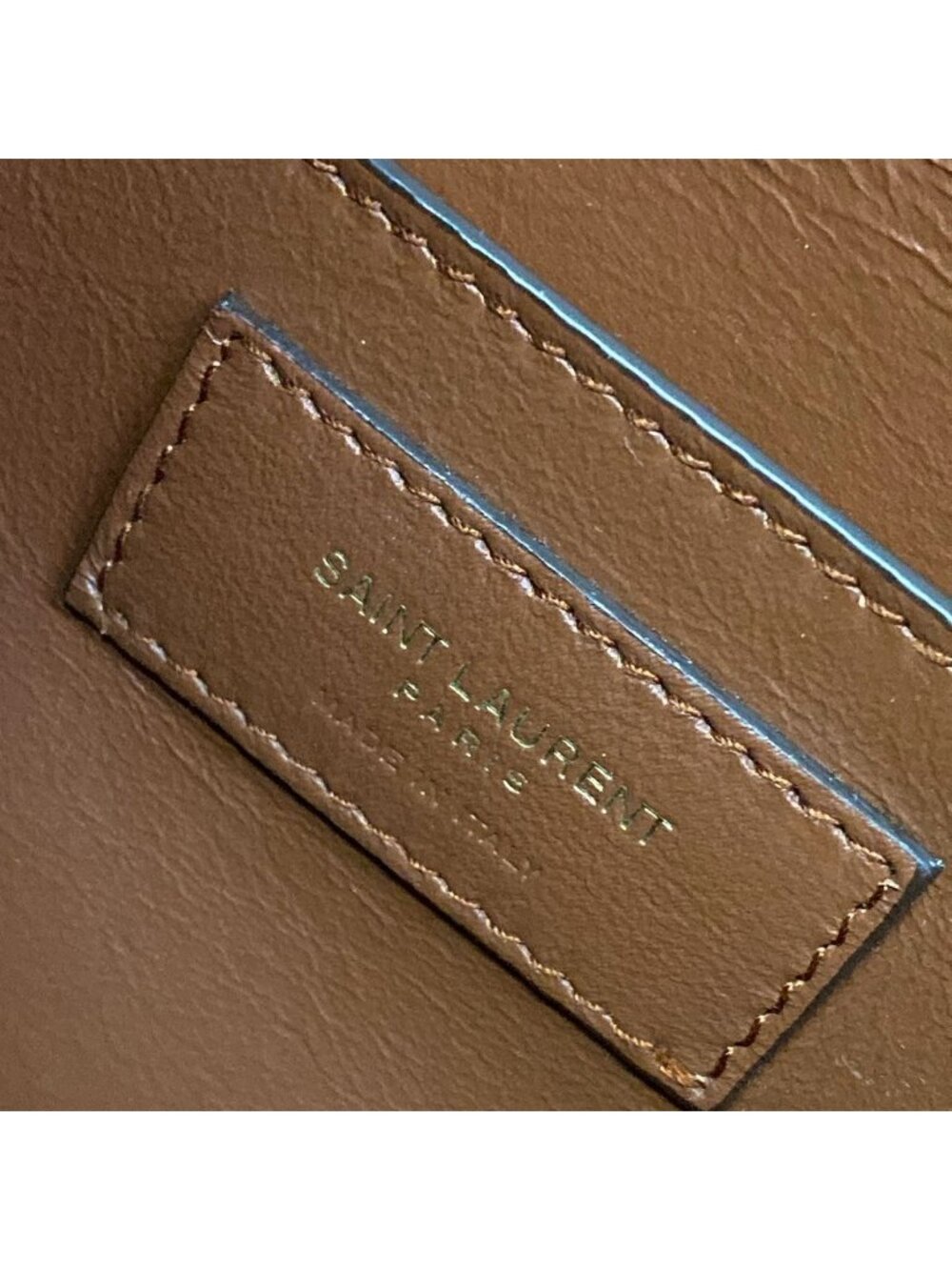Saint Laurent Paris Shoulder Bag Monogram Satchel Dark Brown Leather - Picture 9 of 15
